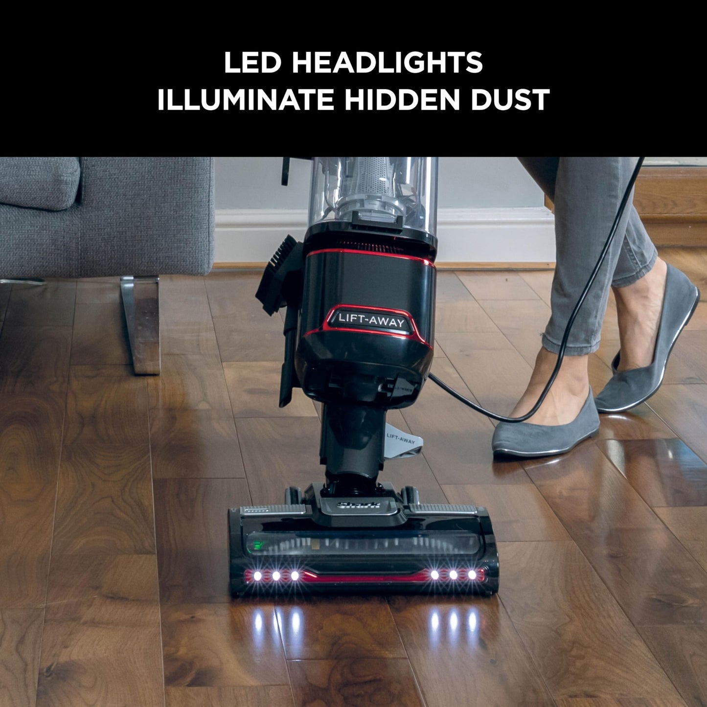 Shark Lift Away True Pet NV602UKT Upright Vacuum Cleaner, Red/Black